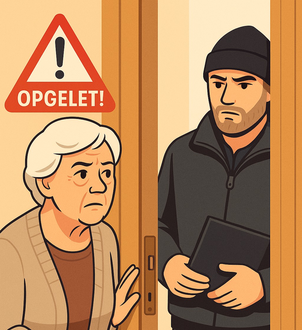 opgepast voor oplichter aan de deur