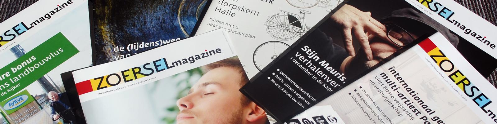 stapeltje met verschillende Zoerselmagazines