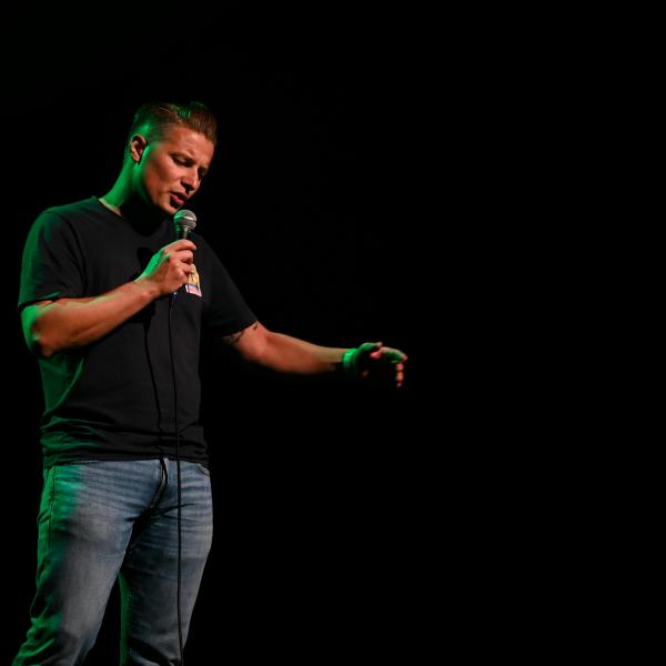 Comedy Line Up: Vincent Voeten, Kim van den Heuvel, Bert Cels © Peter De Jongh