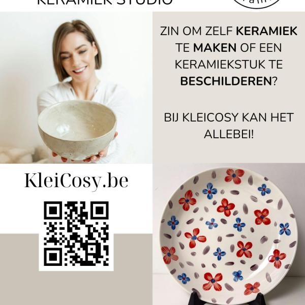 Keramiek workshops maken en beschilderen in Zoersel (Antwerpen) - KleiCosy Keramiek Studio © KleiCosy Ceramics