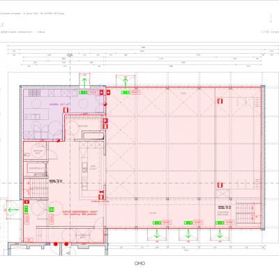 plan nieuwe dorpszaal en pastorij Halle