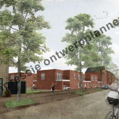 impressie van hoe de nieuwe gebouwen in de Lindedreef er mogelijk uit zullen zien