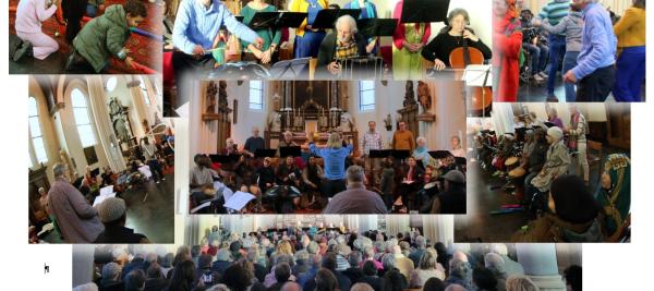 Enkele sfeerbeelden van Multicolors, eerste keer vorig jaar in de kerk van Halle