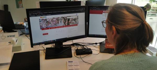 we werken aan de website
