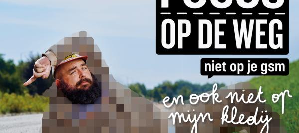 focus op de weg, niet op je gsm