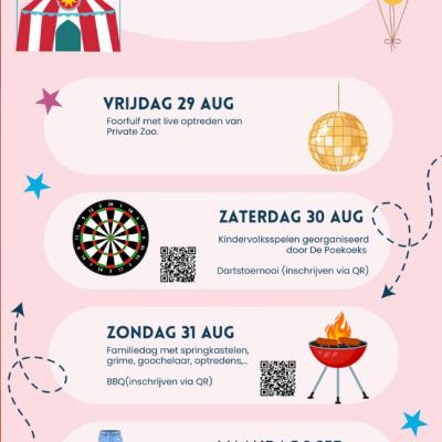 Affiche kermisweekend 2025