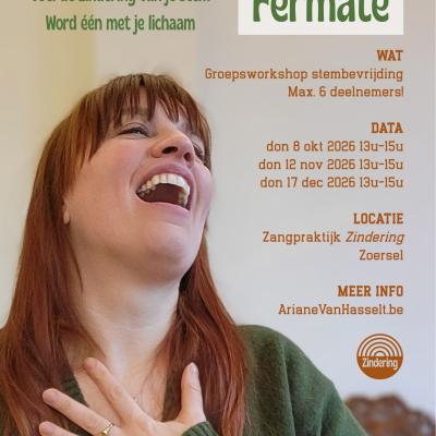 Flyer groepsworkshop stembevrijding