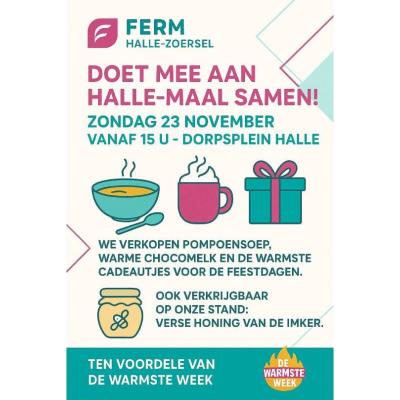 Event ten voordele van de Warmste Week © Ferm Halle (Antw.)