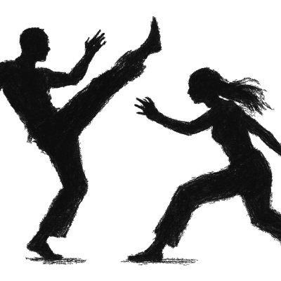 Braziliaanse gevechtskunst Capoeira Angola © ai